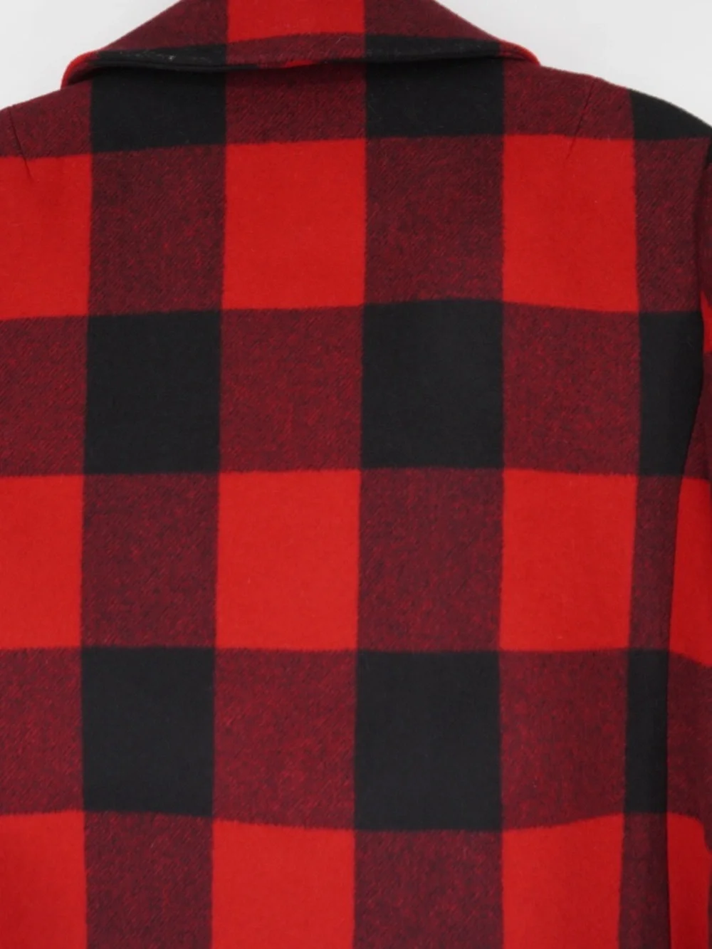 J.Crew 100% Wool Double Breasted Buffalo check plaid peacoat Jacket Size 12 - Picture 12 of 13